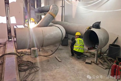 春节坚守一线，助力安徽大众涂装车间公用管道项目稳步推进